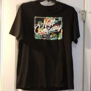 Mens Neff Co Black Tee Size L New without tags